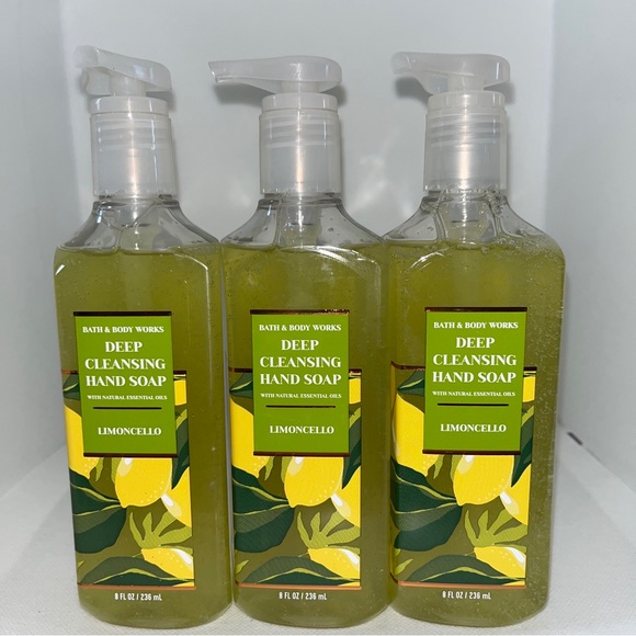 Bath & Body Works Accents Bath Body Works Limoncello Set Of 3 X Deep Cleansing Hand Soap